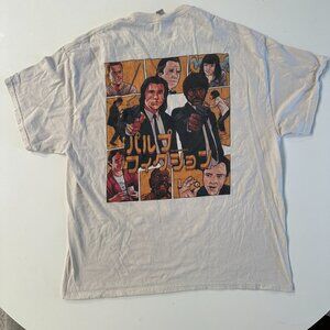 Pulp Fiction Thai Cream Cartoon Graphic Tee Shirt XL